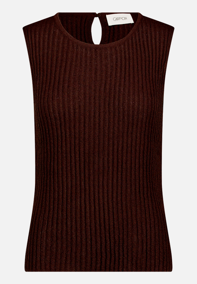Rundhals-Shirt ohne Arm / Vorderseite