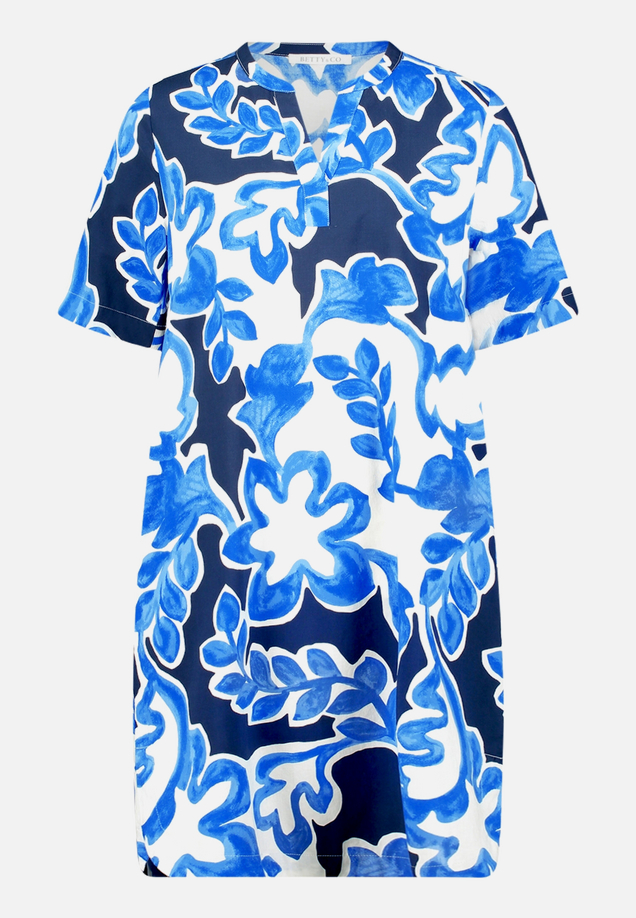 Hemdblusenkleid mit Print / Vorderseite