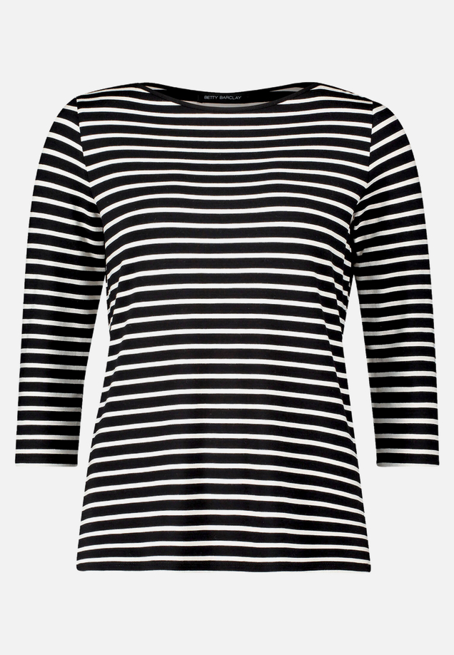 Ringelshirt mit U-Boot-Ausschnitt / Vorderseite