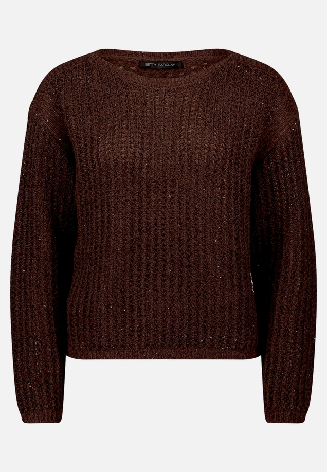 Grobstrick-Pullover mit Pailletten / Vorderseite