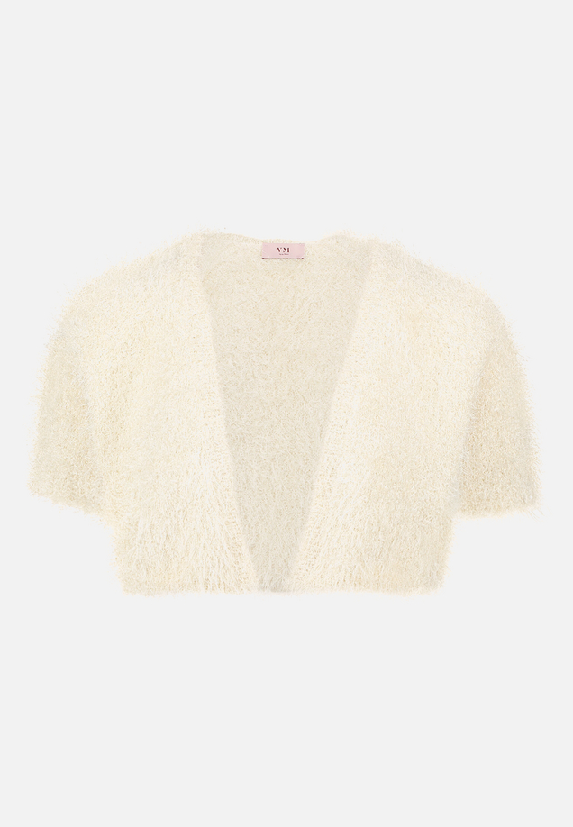 Sommer-Strickjacke mit Effektgarn / Vorderseite