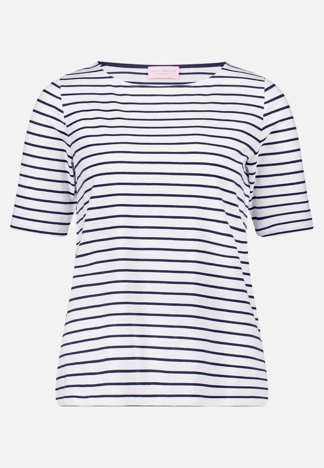 Ringelshirt mit U-Boot-Ausschnitt / Vorderseite