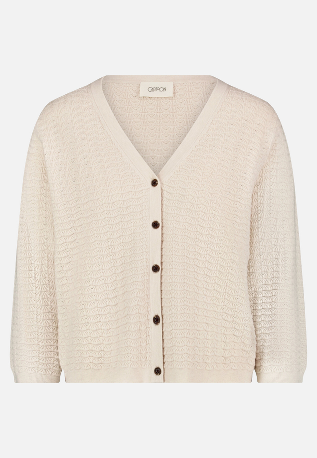 Strick-Cardigan mit V-Ausschnitt / Vorderseite