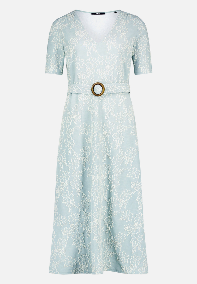 Midikleid mit Blumen-Stickerei / Vorderseite