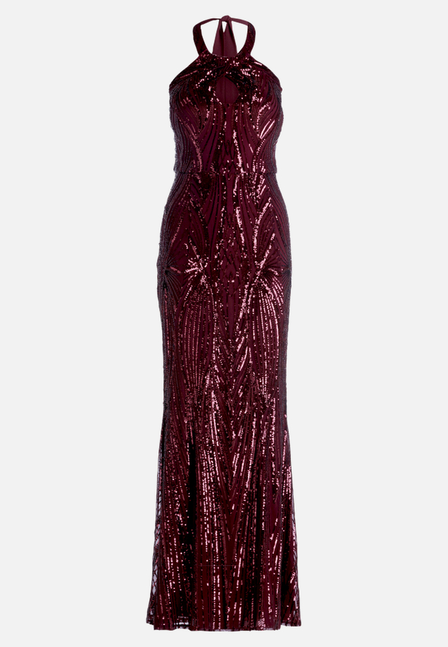 Abendkleid im Glitzer-Look / Vorderseite