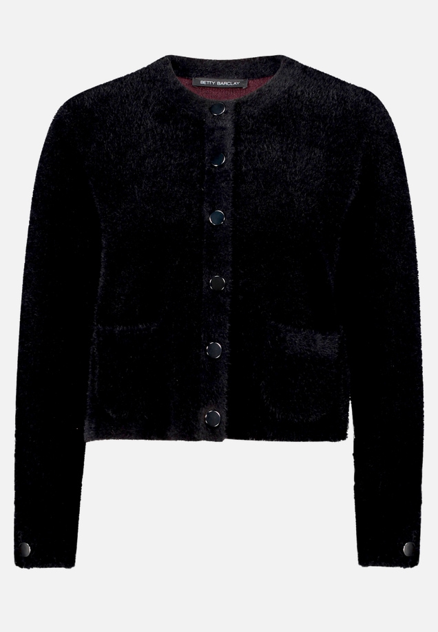 Strick-Cardigan mit aufgesetzten Taschen / Vorderseite