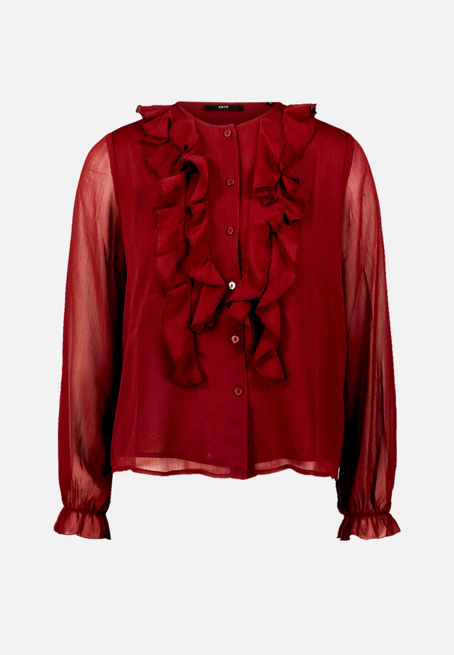 Chiffonbluse mit Volants / Vorderseite