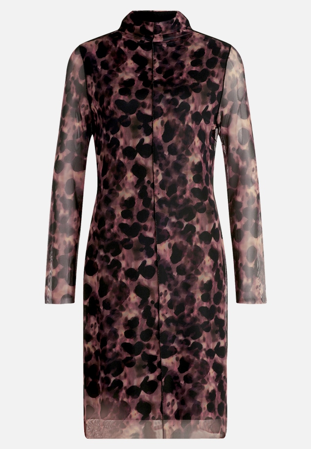 Mesh-Kleid mit Kragen / Vorderseite