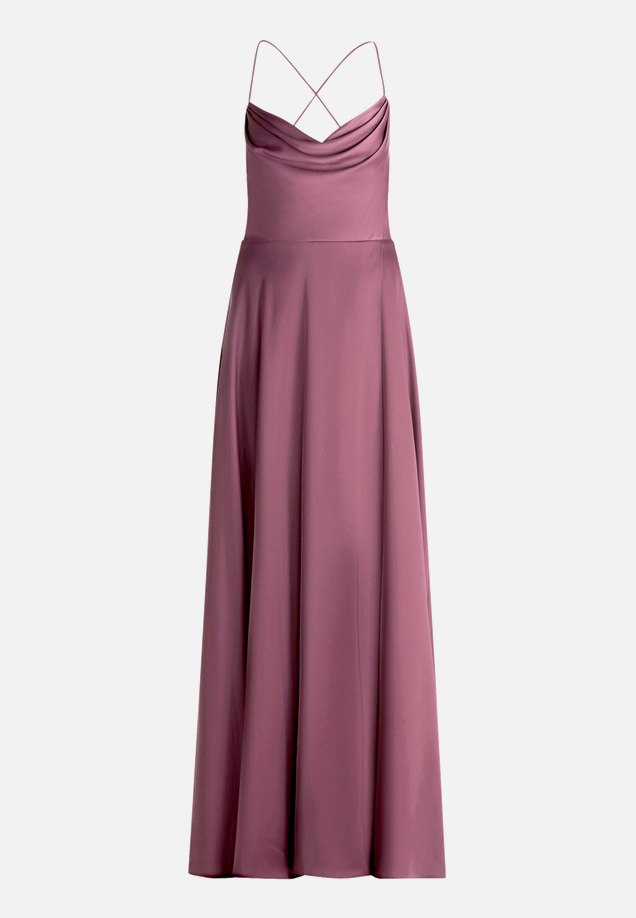 Abendkleid mit Wasserfallausschnitt / Vorderseite