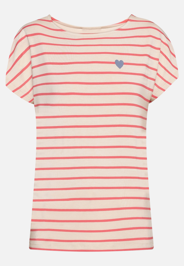 Casual-Shirt mit U-Boot-Ausschnitt / Vorderseite