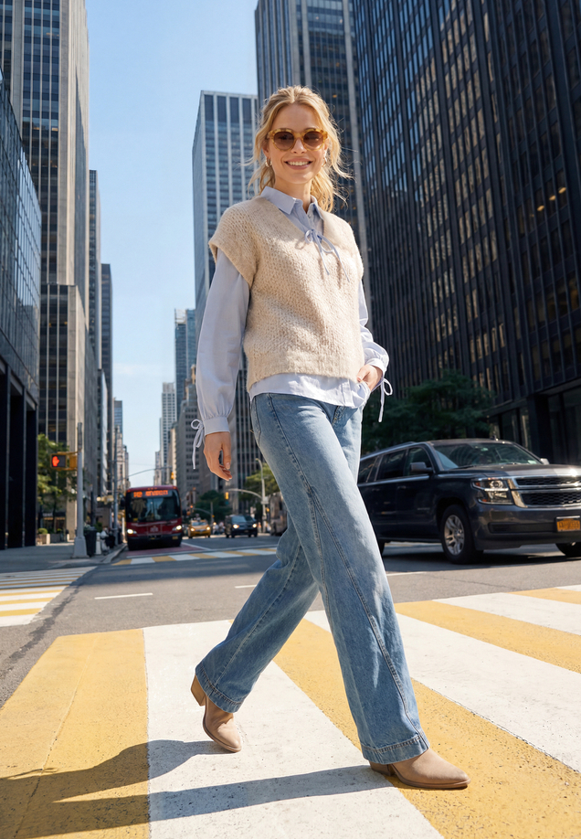 Stretch-Jeans mit Waschung / Imagebild