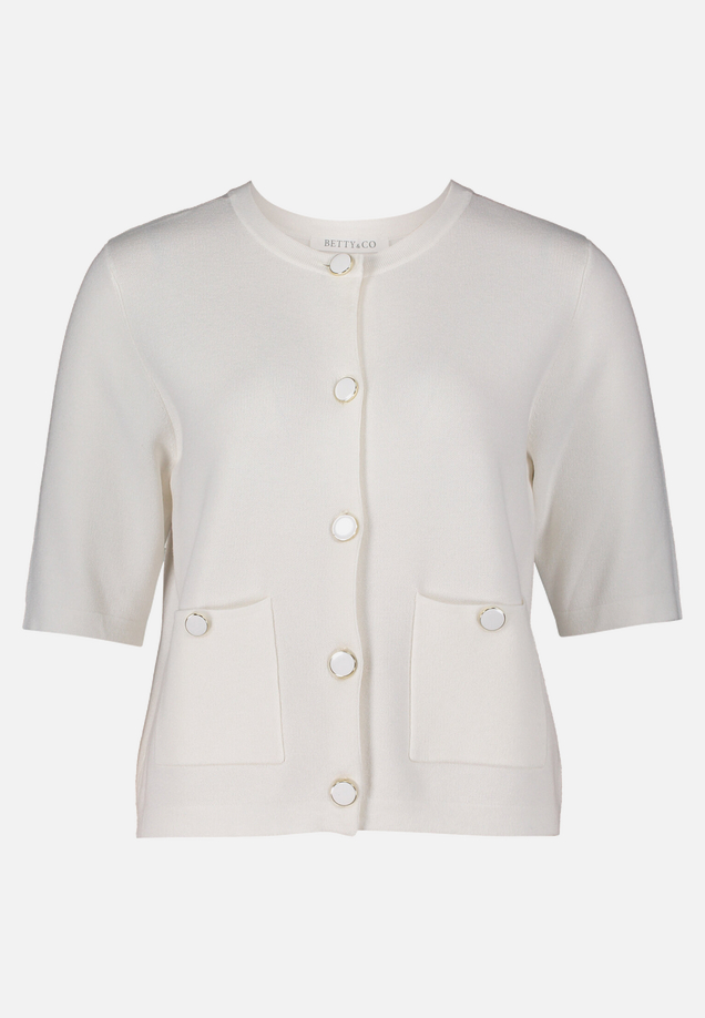 Strick-Cardigan mit Knopfleiste / Vorderseite