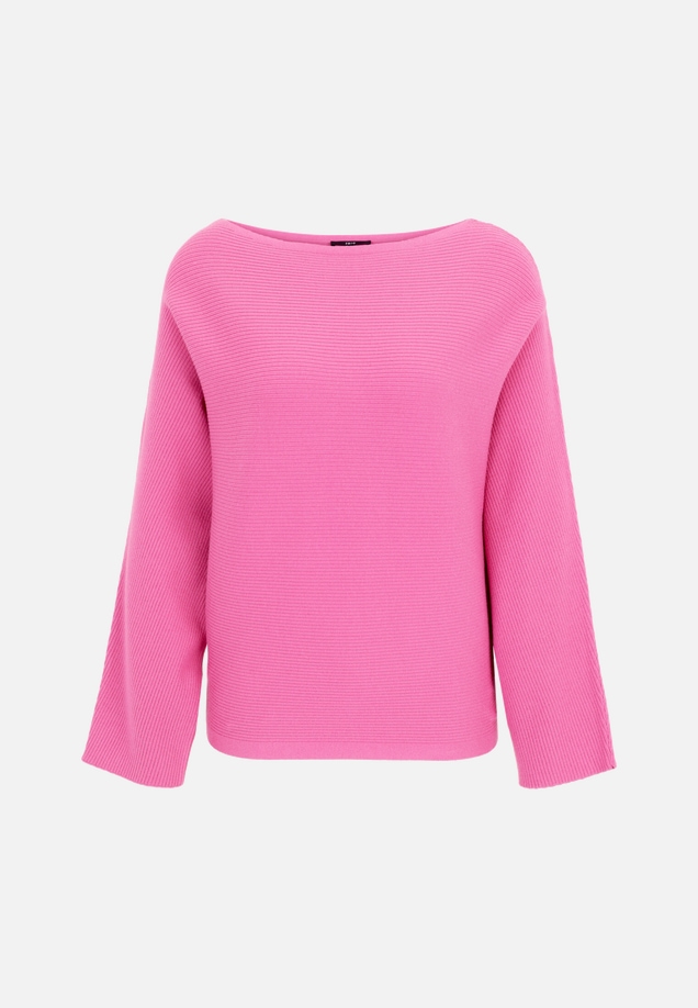 Strickpullover mit U-Bootausschnitt / Vorderseite