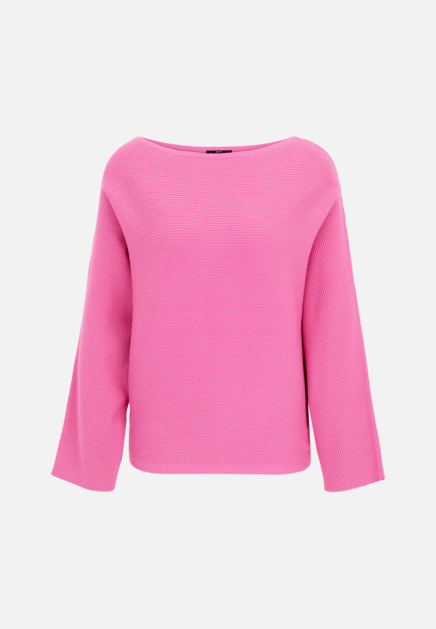 Strickpullover mit U-Bootausschnitt / Vorderseite