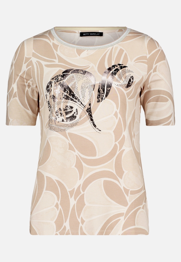 Printshirt mit Schmucksteinen / Vorderseite