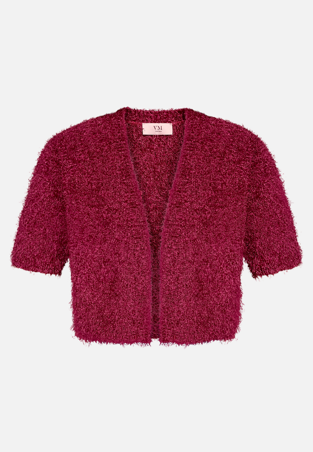 Sommer-Strickjacke mit Effektgarn / Vorderseite