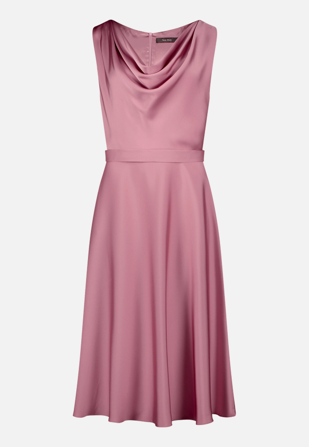 Cocktailkleid mit Wasserfallausschnitt / Vorderseite