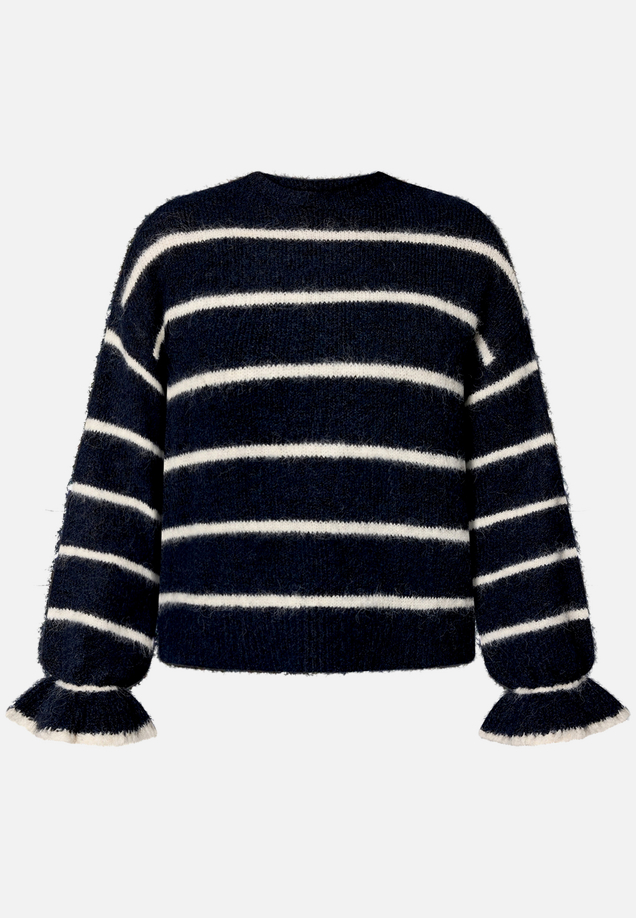 Pullover gestreift mit Wolle / Vorderseite