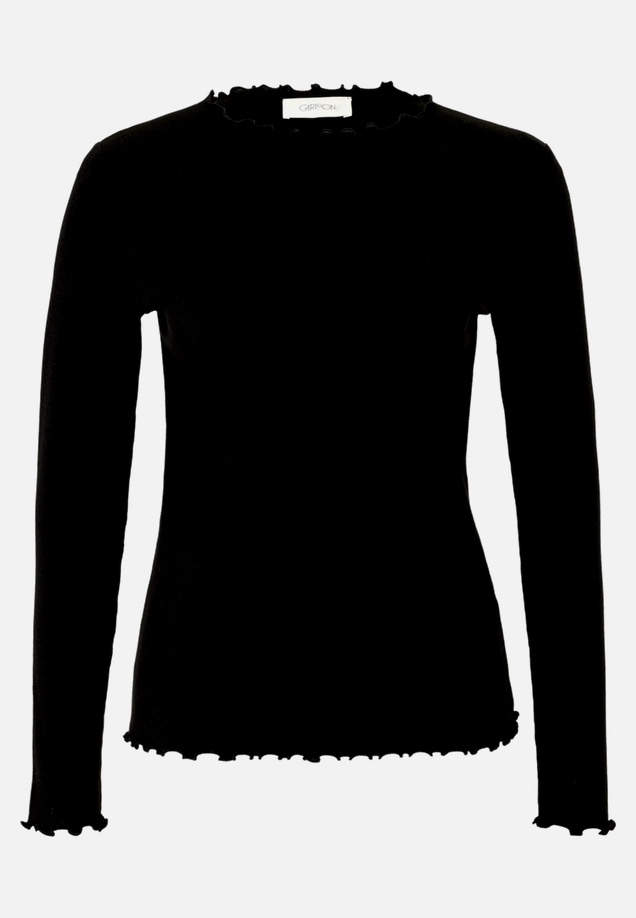 Langarm-Shirt mit Kragen / Vorderseite