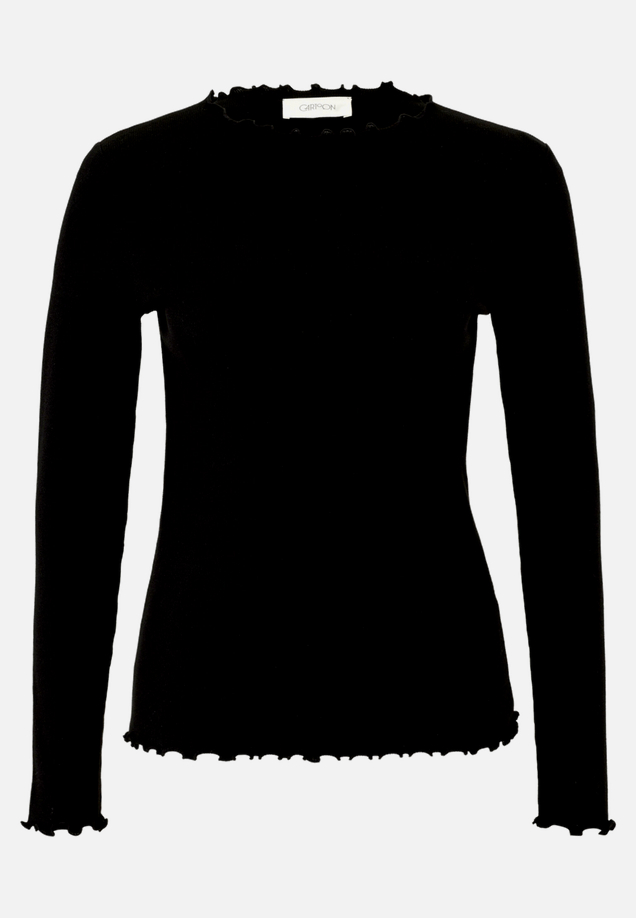 Langarm-Shirt mit Kragen / Vorderseite