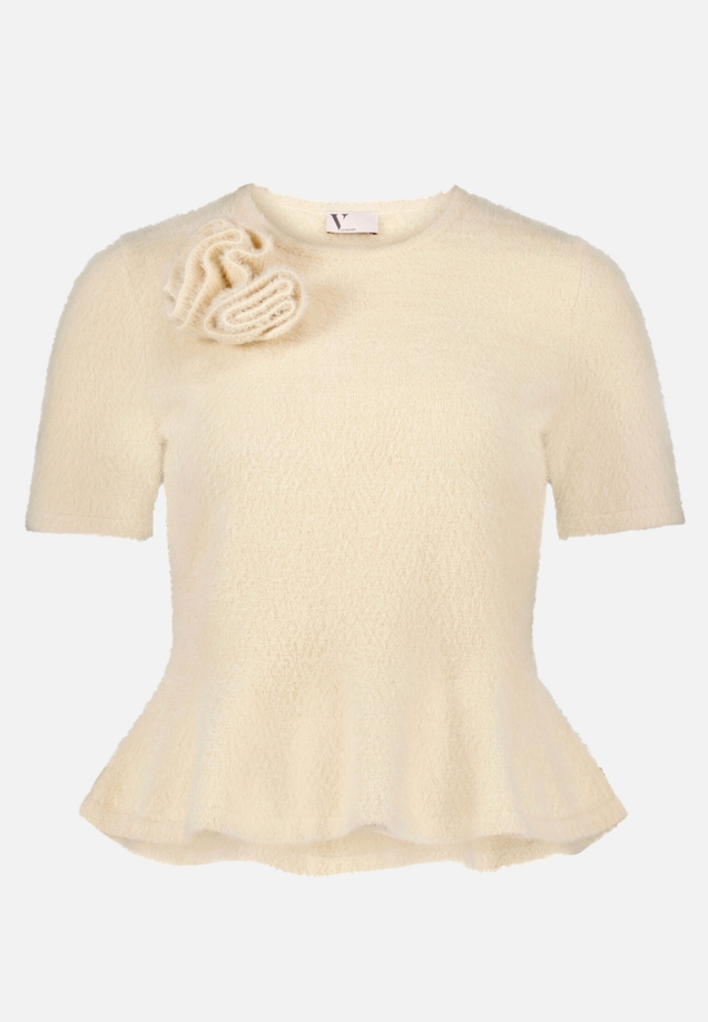 Strickpullover mit Rundhalsausschnitt / Vorderseite