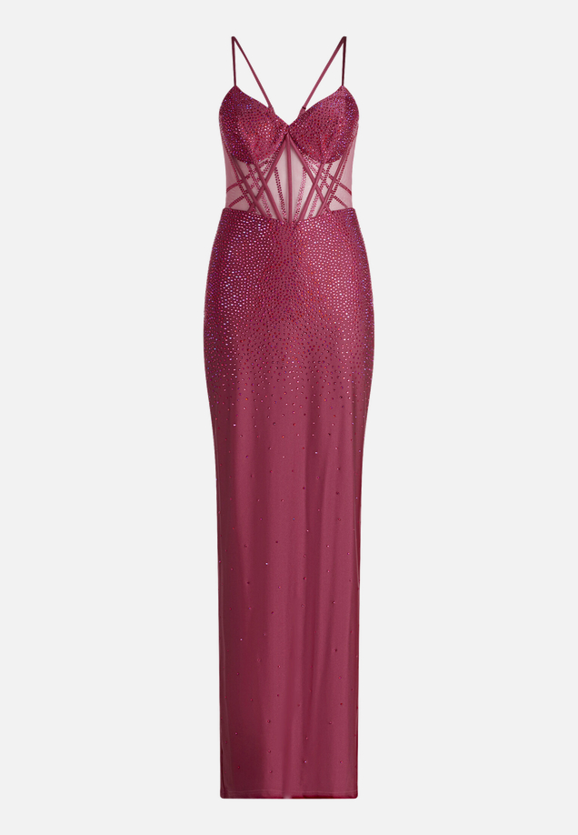 Abendkleid im Glitzer-Look / Vorderseite