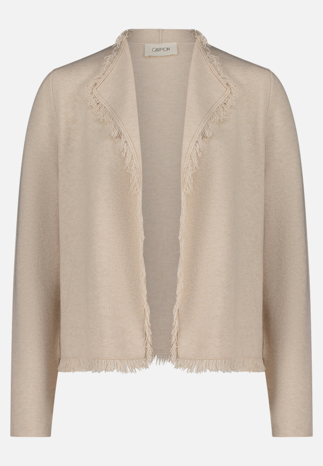 Strick-Cardigan mit Fransen / Vorderseite