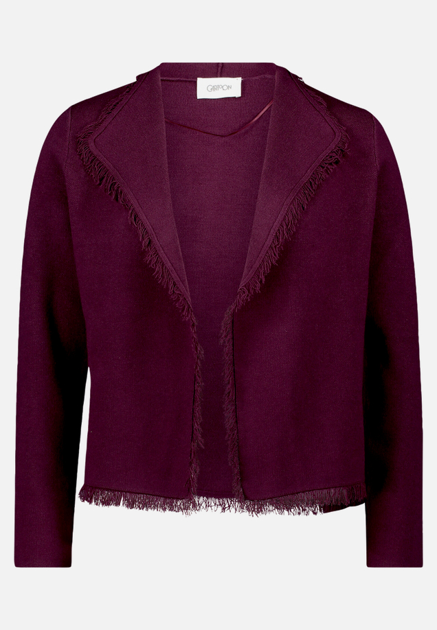 Strick-Cardigan mit Fransen / Vorderseite