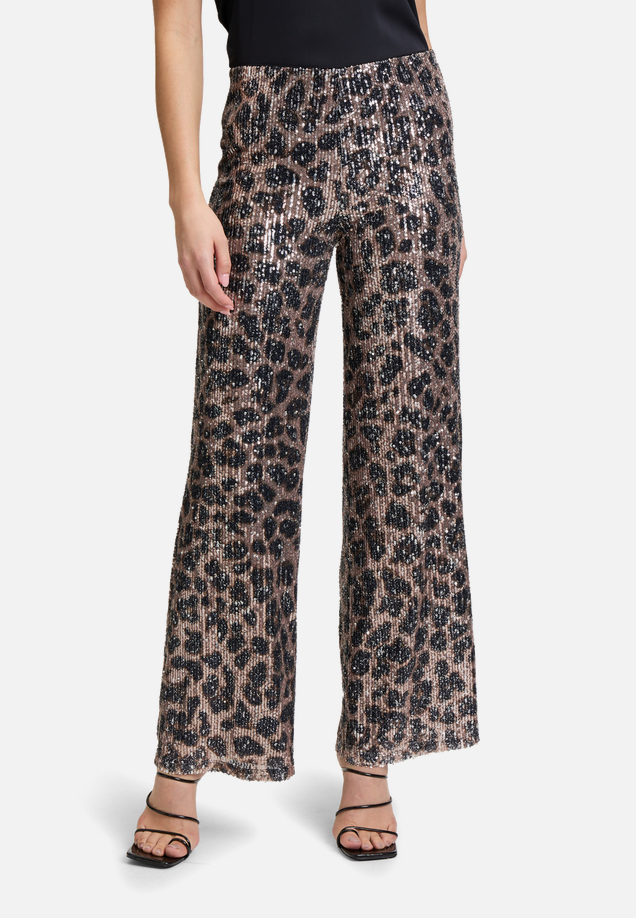 Marlene-Hose mit Pailletten / Modellfoto Vorderseite