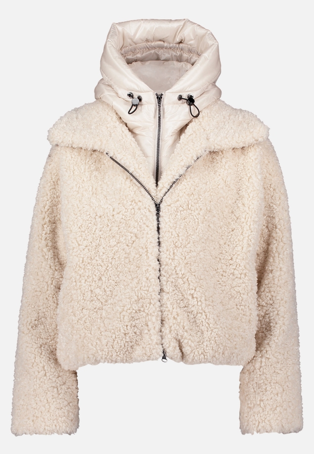 Plüschjacke mit abnehmbarem Westenteil / Vorderseite
