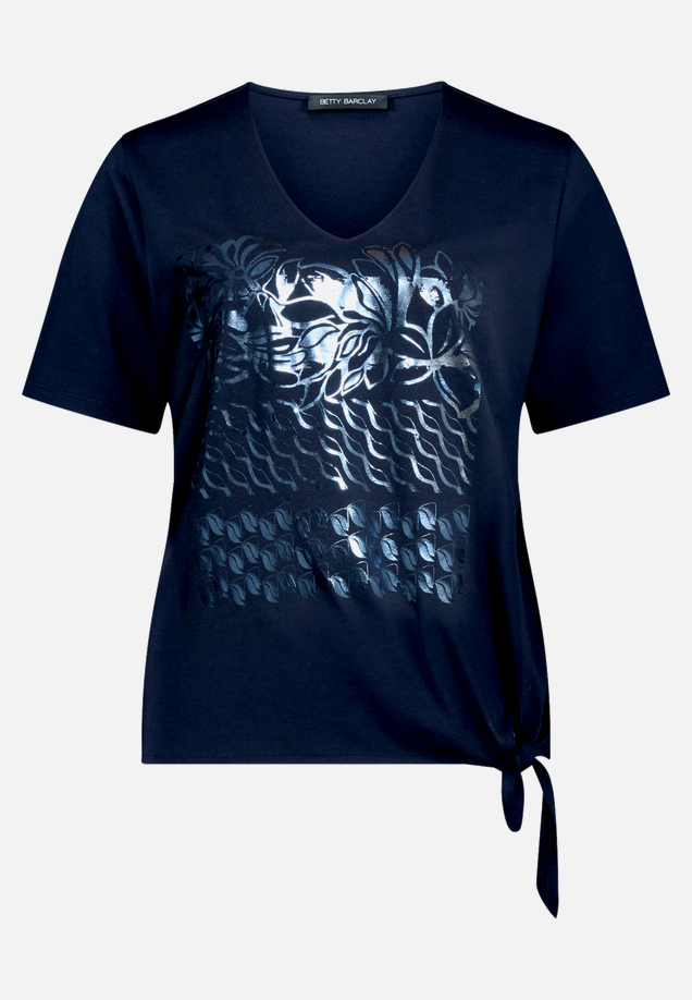 Basic Shirt mit Schleifenknoten / Vorderseite