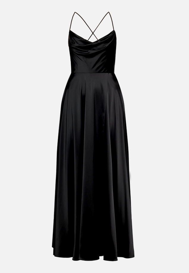 Abendkleid mit Wasserfallausschnitt / Vorderseite
