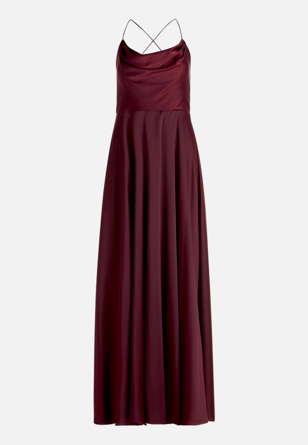 Abendkleid mit Wasserfallausschnitt / Vorderseite