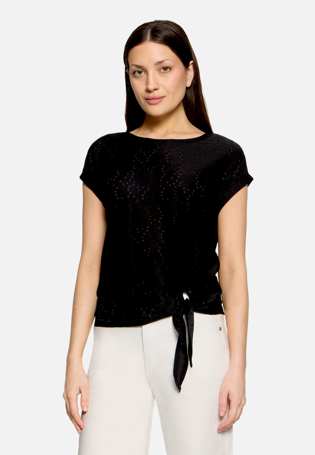 Casual-Shirt mit Struktur / Modellfoto Vorderseite