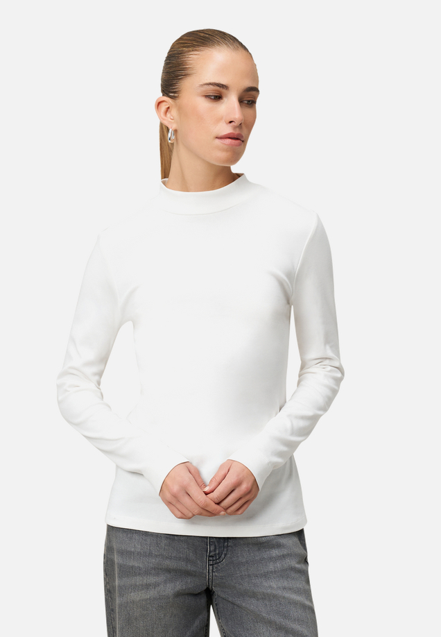 Langarmshirt mit Stehkragen / Modellfoto Vorderseite