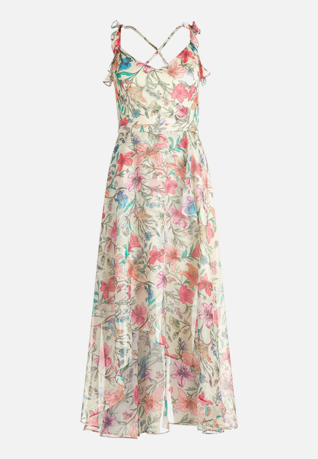 Abendkleid mit Volant / Vorderseite