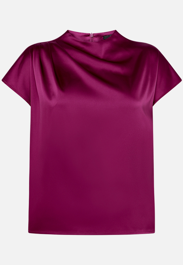 Satinbluse  mit Stehkragen / Vorderseite