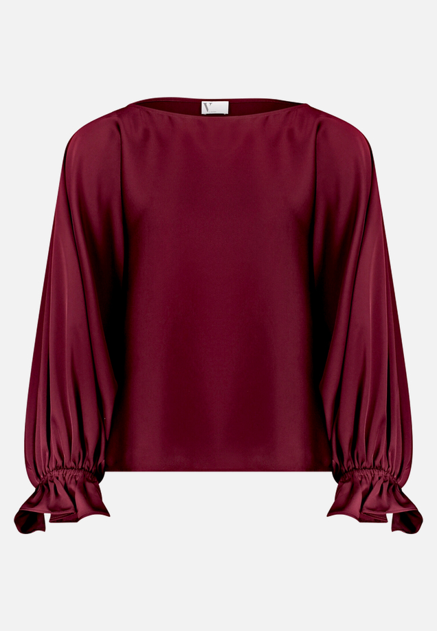 Satin-Bluse mit Fledermausärmeln / Vorderseite
