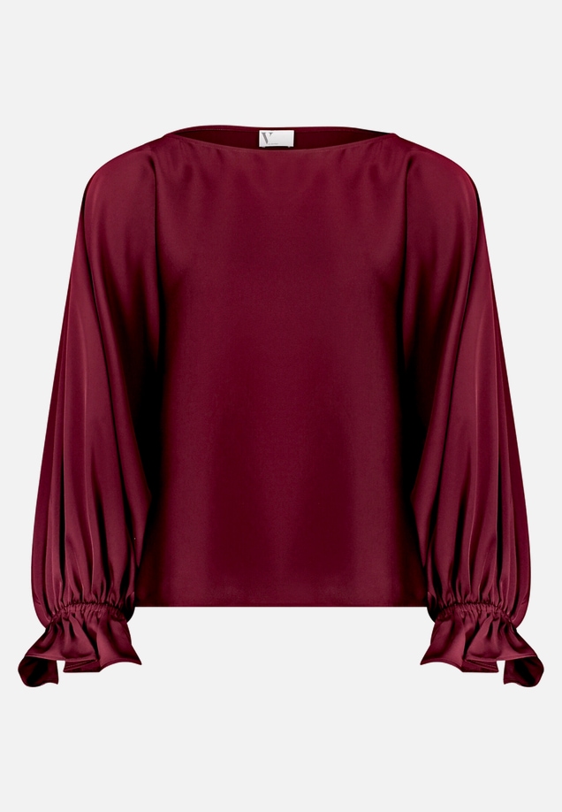 Satin-Bluse mit Fledermausärmeln / Vorderseite