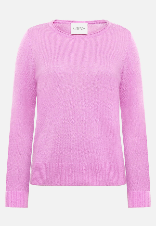 Kaschmir-Pullover mit Rundhalsausschnitt / Vorderseite