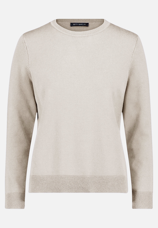 Basic-Strickpullover mit Rundhalsausschnitt / Vorderseite
