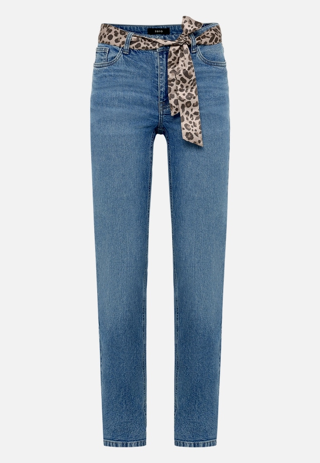 Jeans  mit Leo-Gürtel Style Orlando 28 Inch  / Vorderseite