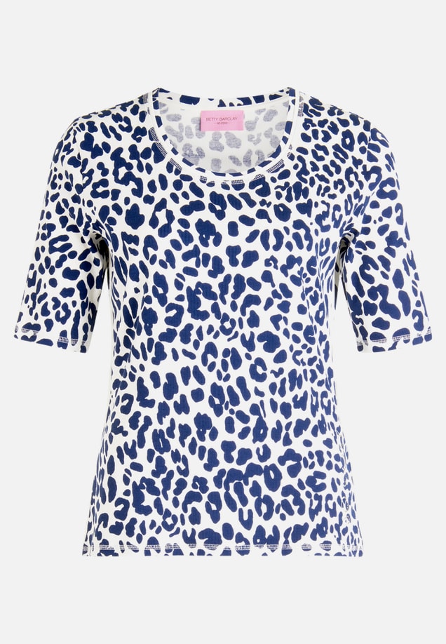 Basic Shirt mit Rippenstruktur / Vorderseite