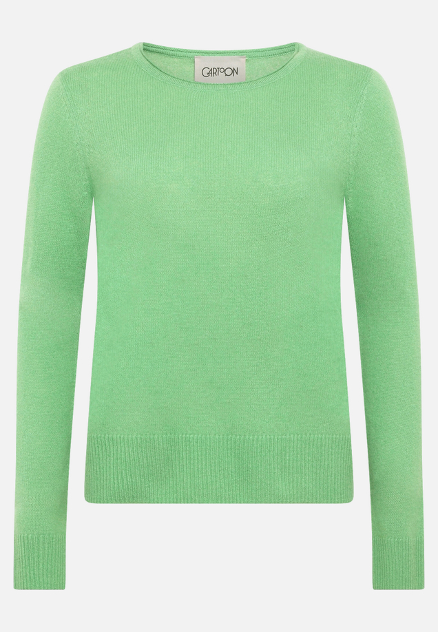 Kaschmir-Pullover mit Rundhalsausschnitt / Vorderseite
