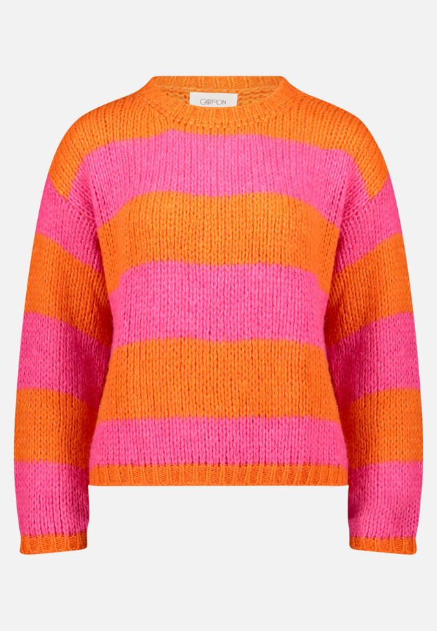 Strickpullover mit Rundhalsausschnitt / Vorderseite