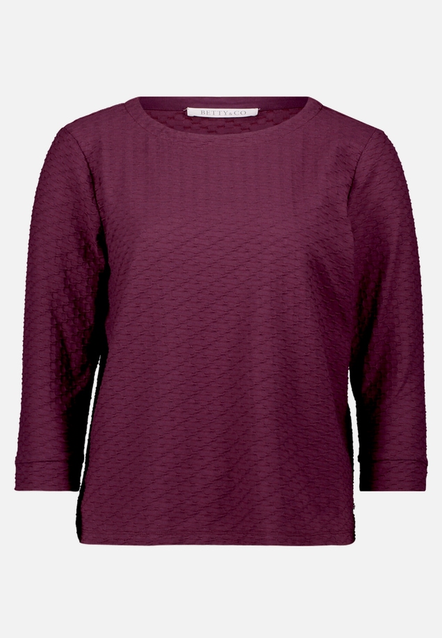 Strukturshirt mit Rundhalsausschnitt / Vorderseite