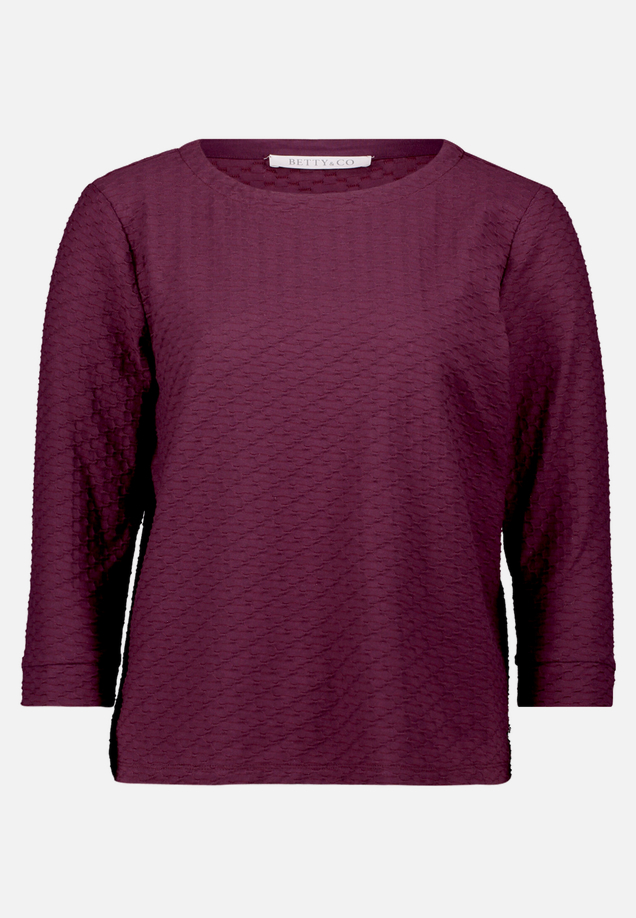 Strukturshirt mit Rundhalsausschnitt / Vorderseite