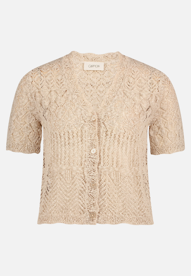 Strick-Cardigan mit V-Ausschnitt / Vorderseite