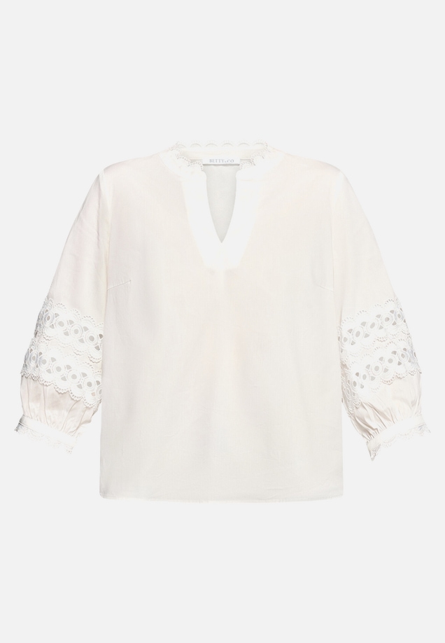 Casual-Bluse mit Spitzeneinsatz / Vorderseite