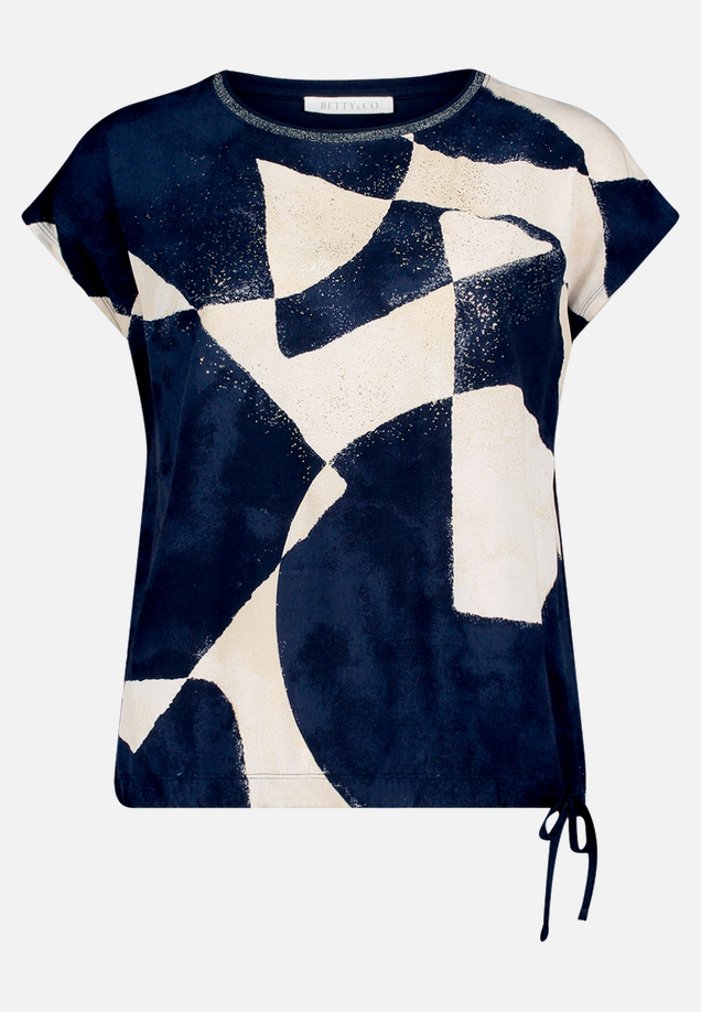 Patchwork-Shirt mit Print / Vorderseite